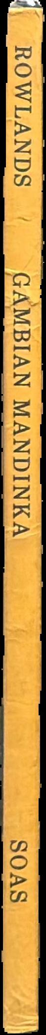 A grammar of Gambian Mandika live spine