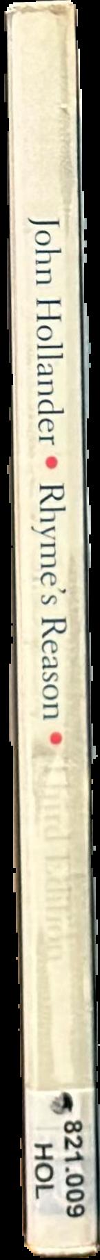 Rhyme's reason : a guide to English verse live spine