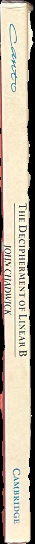 The decipherment of Linear B live spine