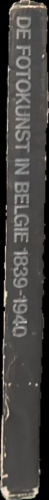 De fotokunst in België 1839–1940 live spine