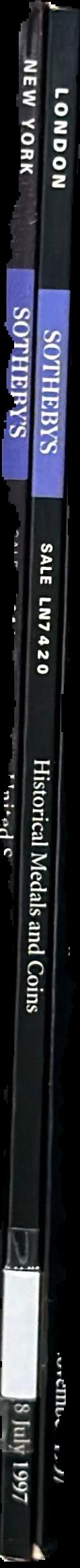 Historical medals and coins : auction, Tuesday 8 July 1997 / Sotheby's live spine
