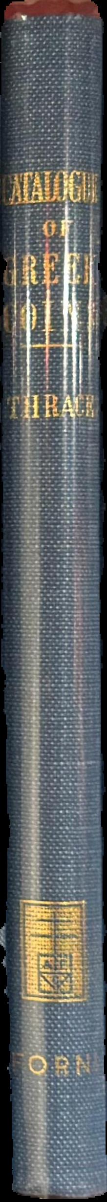 Catalogue of Greek coins : Macedonia, etc live spine