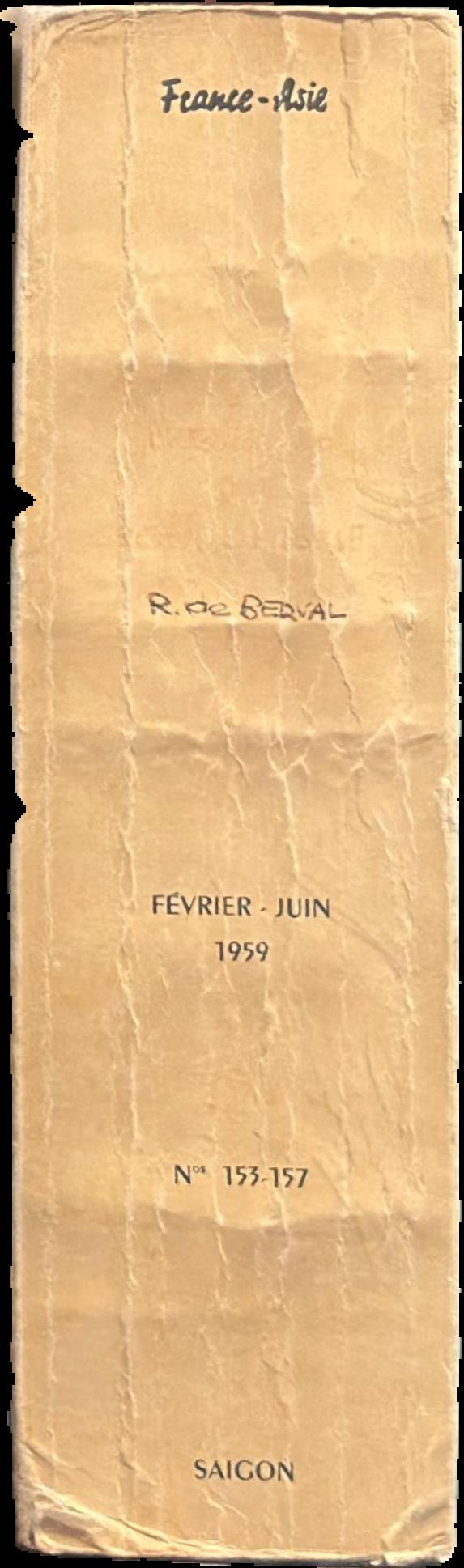 Presence du Bouddhisme / sous la direction de R. de Berval live spine