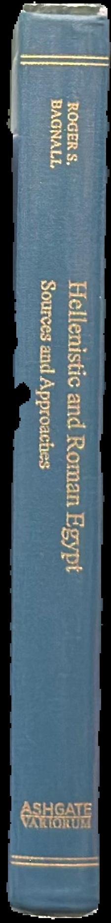 Hellenistic and Roman Egypt : sources and approaches live spine