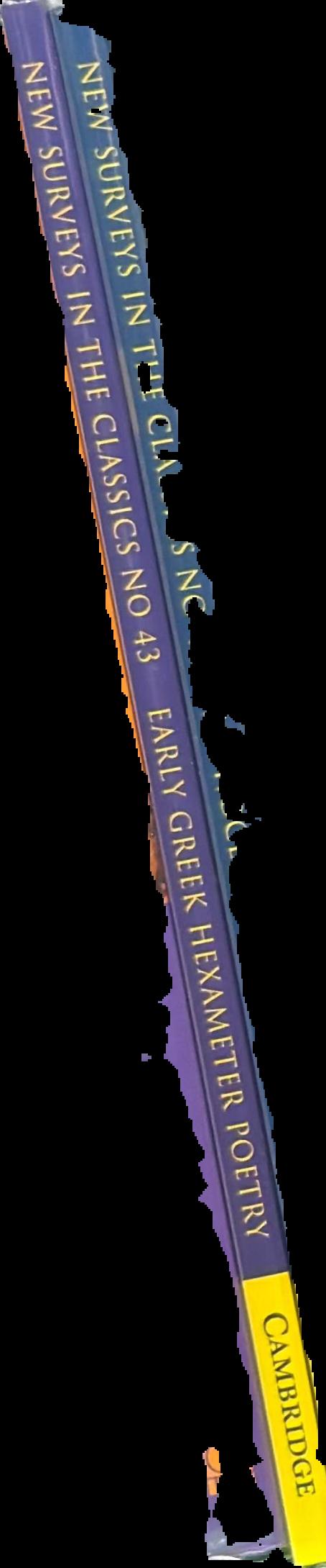 Early Greek hexameter poetry live spine