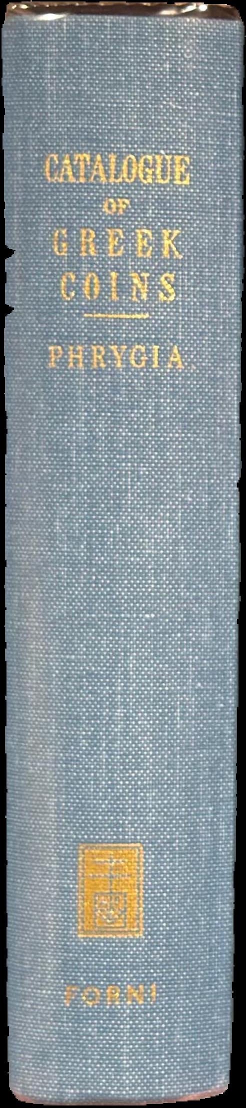 Catalogue of the Greek coins of Phyrgia live spine