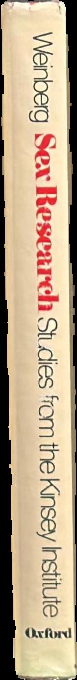 Sex research : studies from the Kinsey Institute live spine