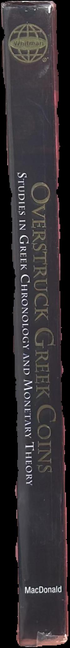 Overstruck Greek coins : studies in Greek chronology and monetary theory spine