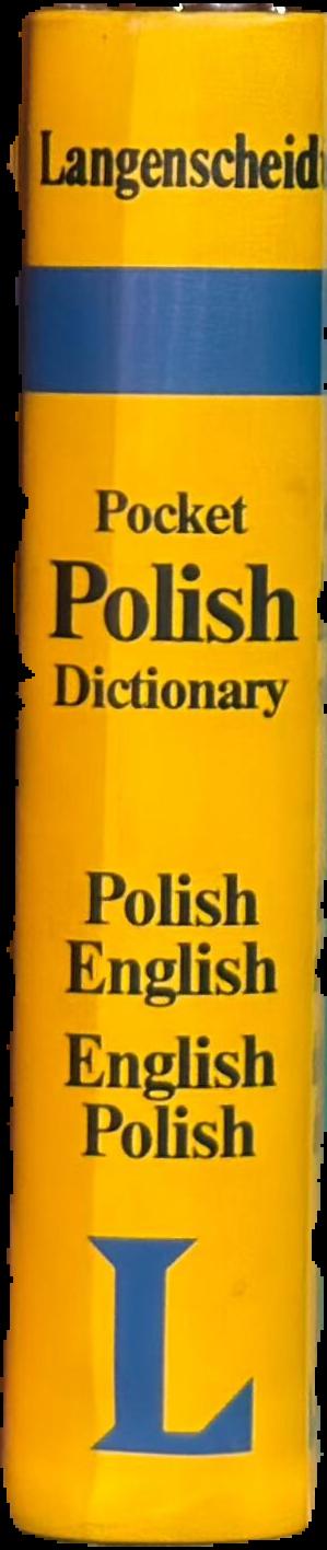 Langenscheidt's pocket Polish dictionary : English-Polish, Polish-English spine