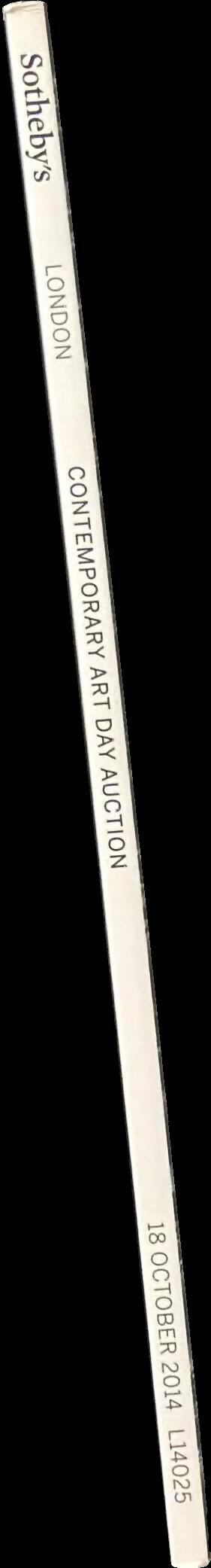 Contemporary art day auction : auction in London, 18 October 2014 / Sotheby's spine