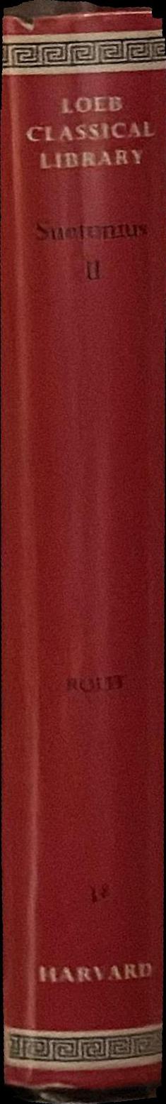 Suetonius : volume 2 spine