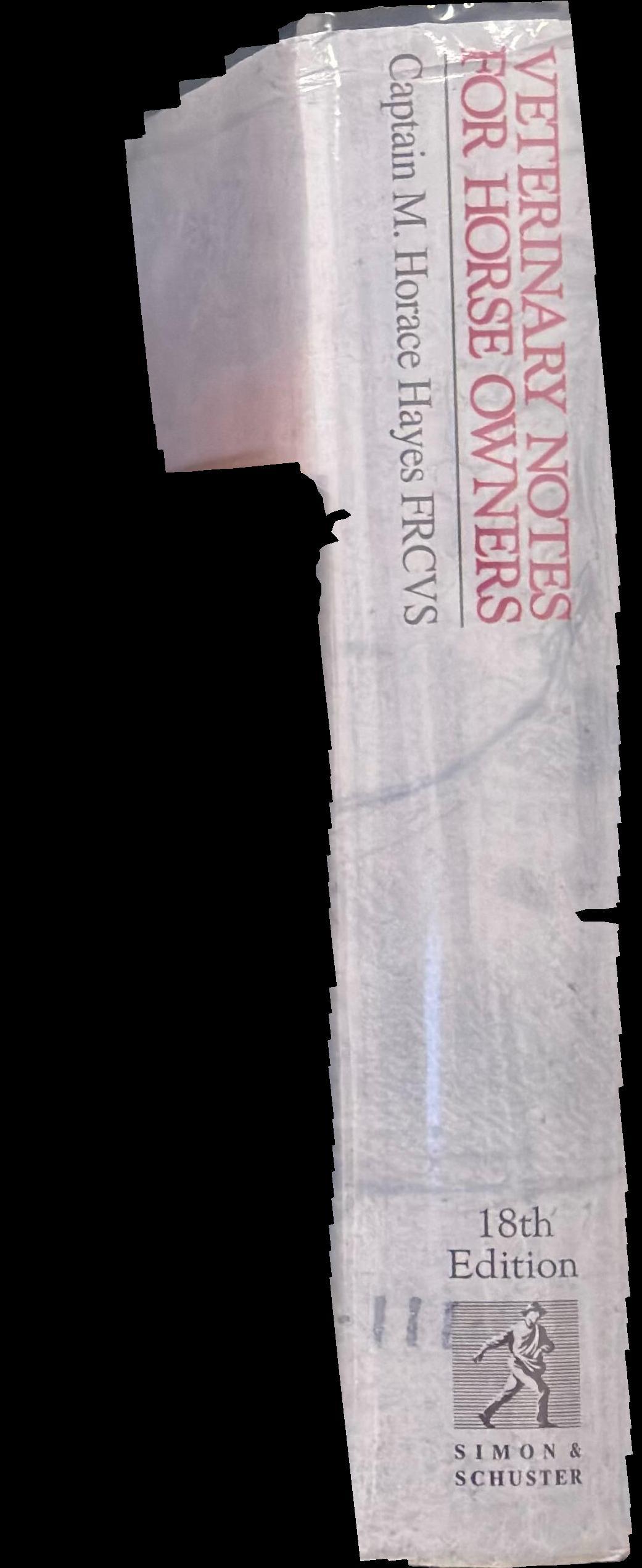 Veterinary notes for horse owners / M. Horace Hayes spine