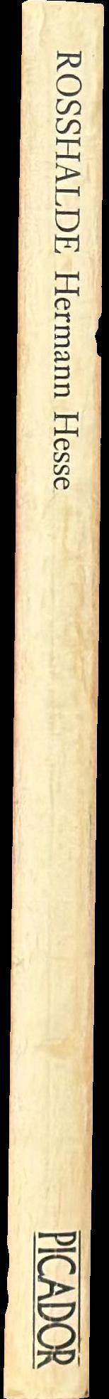 Rosshalde / Hermann Hesse ; translated by Ralph Manheim spine