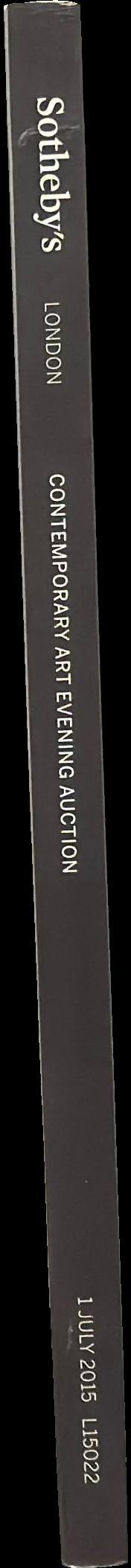 Contemporary art evening auction : auction in London, 1 July 2015 / Sotheby's spine