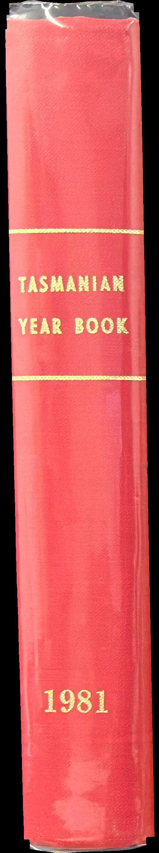 Tasmanian year book : no. 15, 1981 spine
