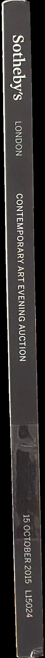 Contemporary art evening auction : 15 October 2015 / Sotheby's spine