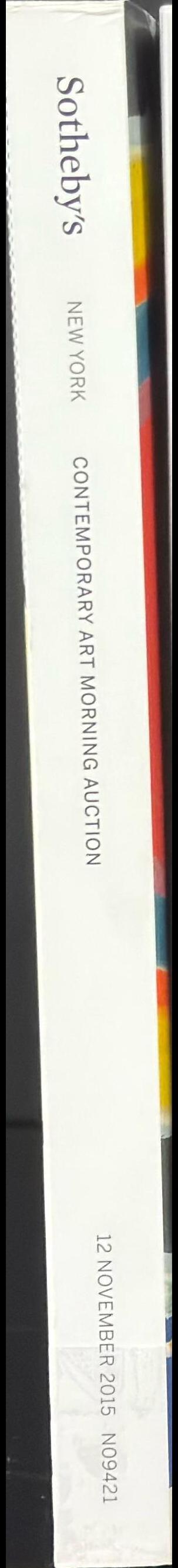 Contemporary art morning auction : auction in New York, 12 November 2015 / Sotheby's spine