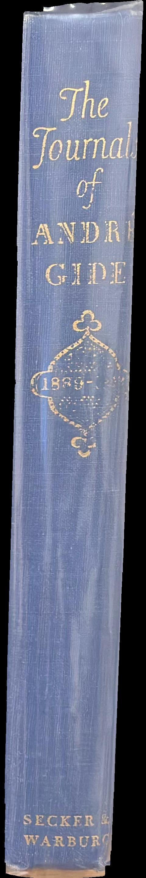 The journals of Andre Gide : volume I : 1889-1913 / translated from the French, with an introduction and notes, by Justin O'Brien spine