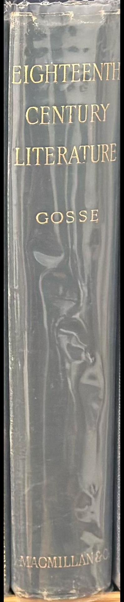 A history of Eighteenth Century literature (1660-1780) spine
