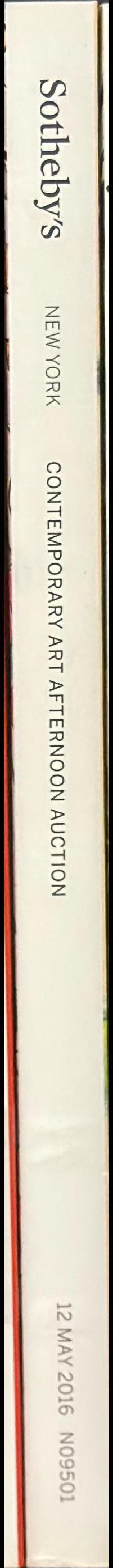 Contemporary art afternoon auction : auction in New York, 12 May 2016 / Sotheby's spine