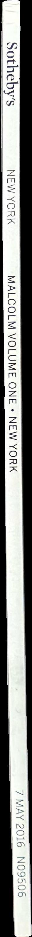Malcolm : African art from the collection of Daniel and Marian Malcolm : [volume one : New York] / Sotheby's spine