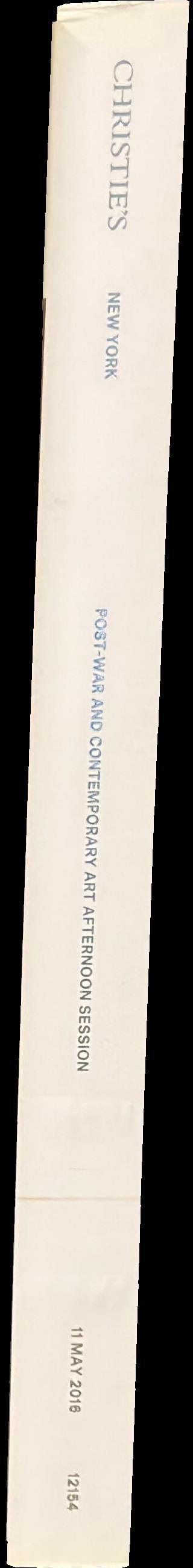 Post-war and contemporary art afternoon session : Wednesday 11 May 2016 spine