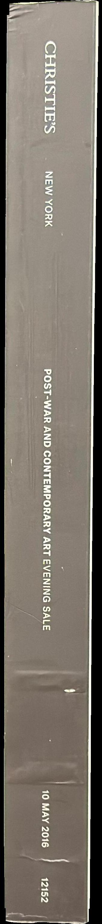 Post-war and contemporary art : evening sale, Tuesday 10 May 2016 spine