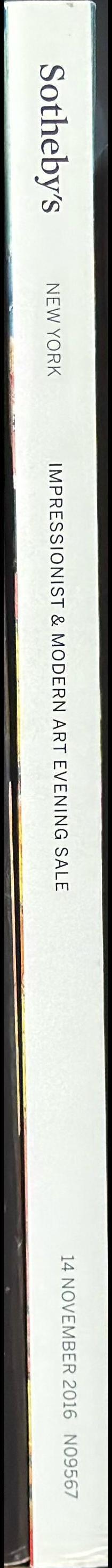 Impressionist & modern art evening sale : auction in New York, 14 November 2016 / Sotheby's spine