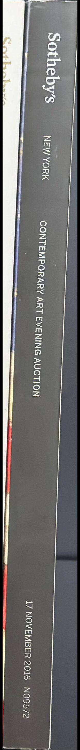 Contemporary art evening auction : auction in New York, 17 November 2016 / Sotheby's spine