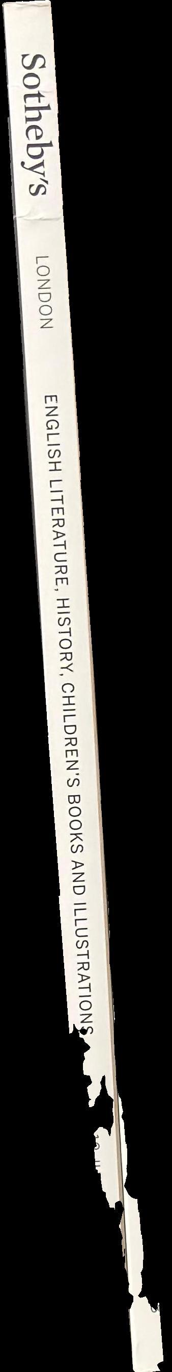 English literature, history, children's books and illustrations : auction in London, 13 December 2016 / Sotheby's spine