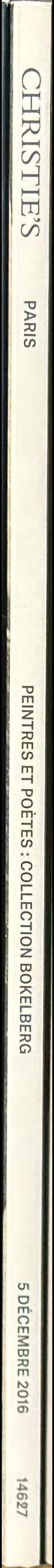 Peintres et poetes : les classiques de la modernite, collection Werner Bokelberg / Christie's spine