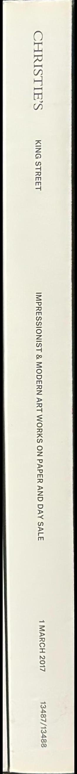 Impressionist and modern art evening sale : Tuesday 28 February 2017 / Christie's spine