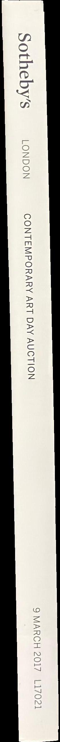 Contemporary art day auction : auction in London, 9 March 2017 / Sotheby's spine
