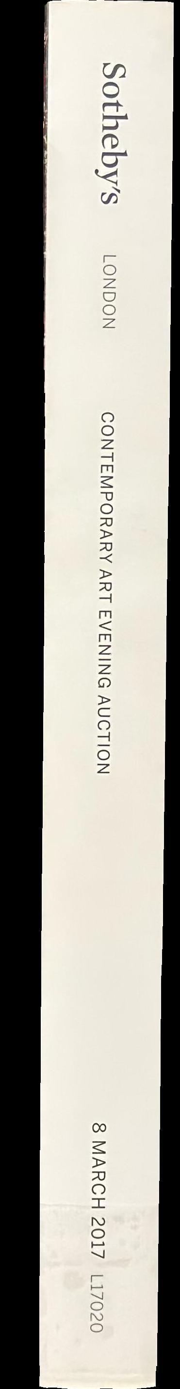 Contemporary art evening auction : auction in London, 8 March 2017 / Sotheby's spine