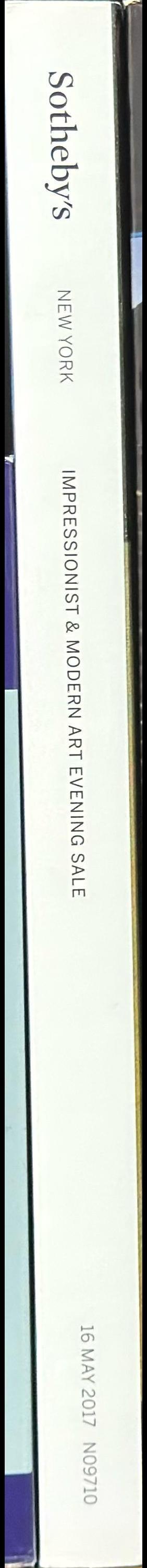 Impressionist and modern art evening sale : auction in New York, 16 May 2017 / Sotheby's spine