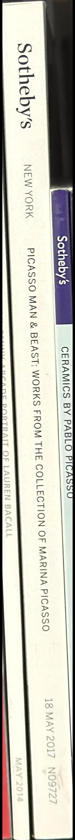 Picasso, man and beast : works from the collection of Marina Picasso : auction in New York / Sotheby's spine
