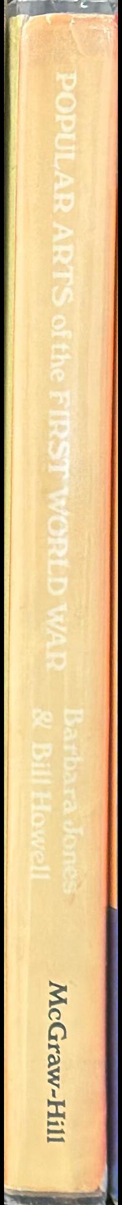 Popular arts of the First World War spine
