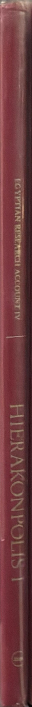 Hierakonpolis : part I : plates of discoveries in 1898 by J E Quibell : with notes by W M F P spine