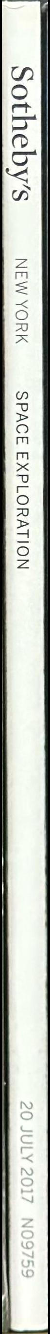 Space exploration : auction in New York, 20 July 2017 / Sotheby's spine