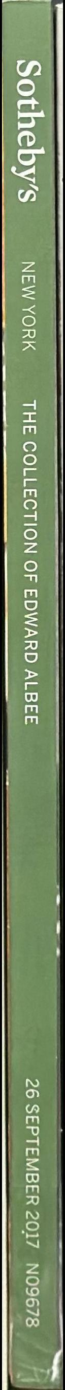 Surrounded by the beautiful and the provocative : the collection of Edward Albee sold to benefit the Edward F. Albee Foundation, suction in New York, 26 September 2017 / Sotheby's spine