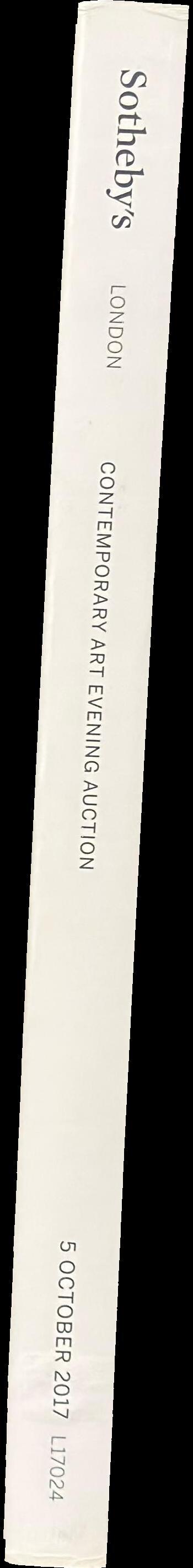 Contemporary art evening auction : auction in London, 5 October 2017 / Sotheby's spine