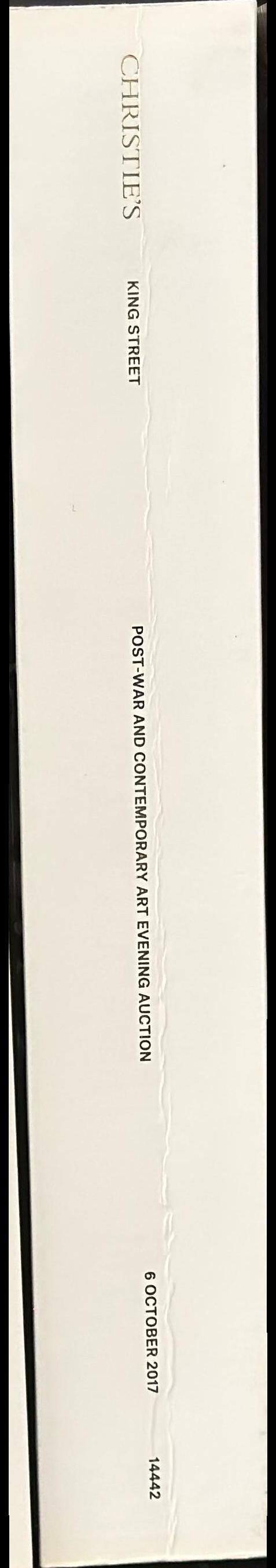Post-war and contemporary art evening auction : Friday 6 October 2017 / Christie's spine
