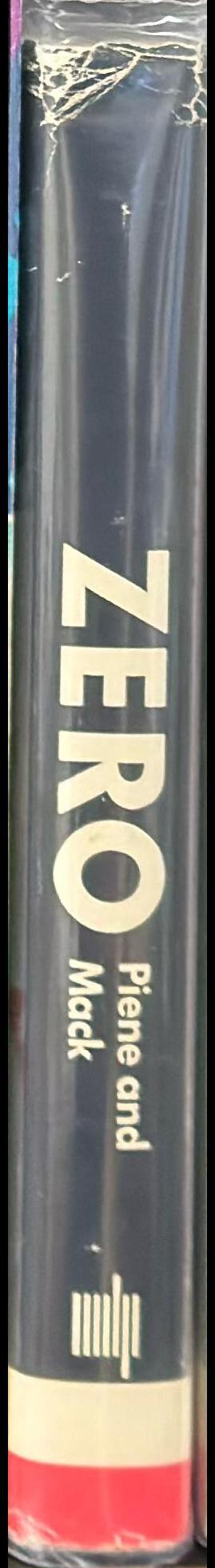 ZERO /​ [edited by Otto Piene and Heinz Mack ; translated from the French and German by Howard Beckman] spine