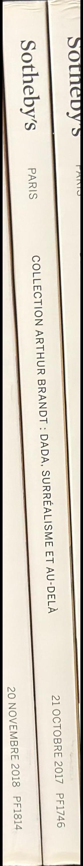 Collection Arthur Brandt : dada, surrealisme et au-dela : vente a Paris, 21 Octobre 2017 / Sotheby's spine