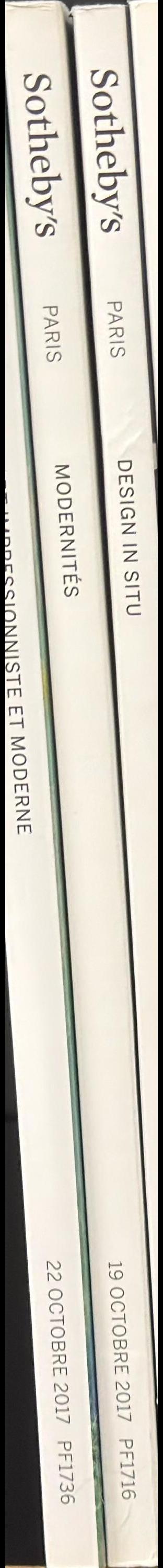 Modernites de Rodin a soulages : vente a Paris, 10 Octobre 2017 / Sotheby's spine
