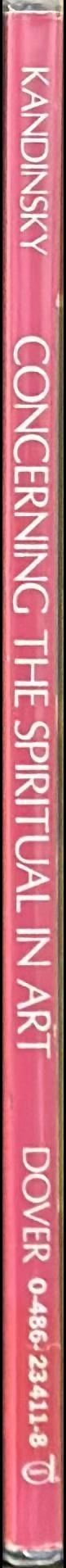 Concerning the spiritual in art spine