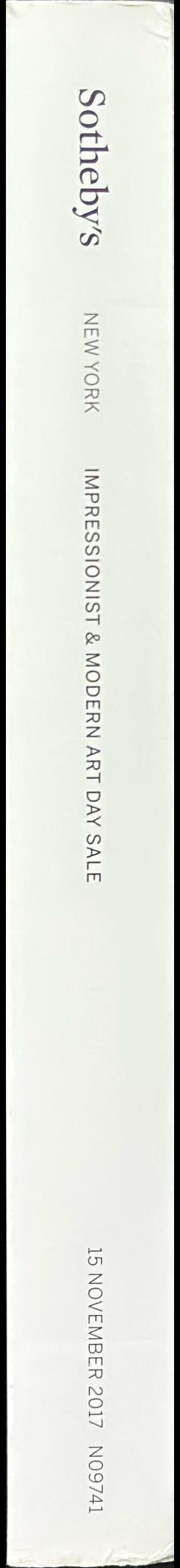 Impressionist and modern art day sale : auction in New York, 15 November 2017 / Sotheby's spine