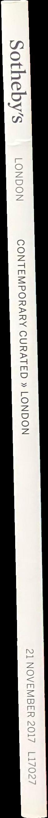 Contemporary curated London with guest curator Caroline Issa : auction in London, 21 November 2017 / Sotheby's spine