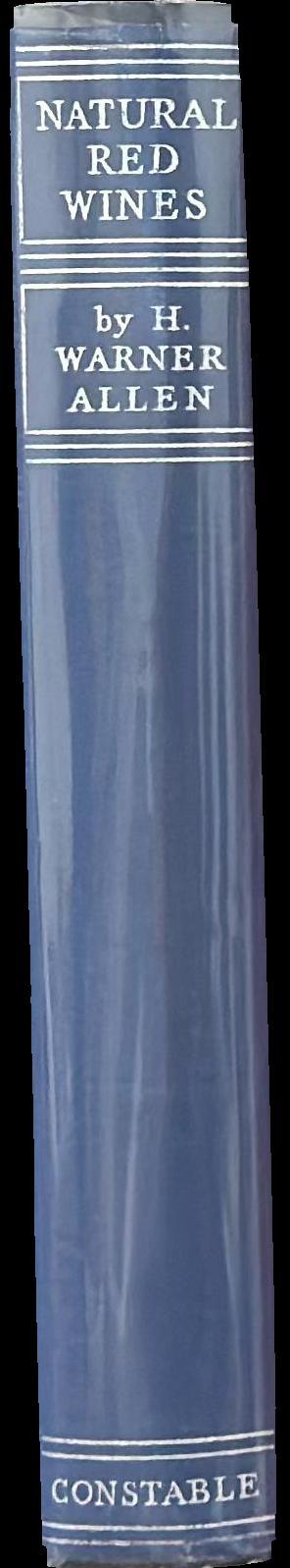 Natural red wines spine