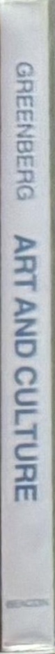 Art and culture : critical essays spine